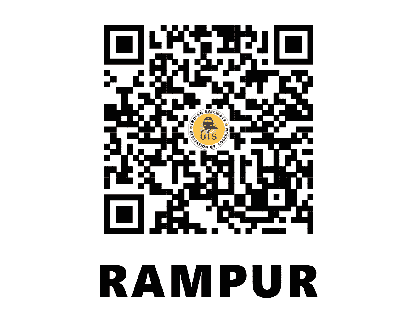 UTS QR Code for RAMPUR - RMU (NR - UTTAR PRADESH)
